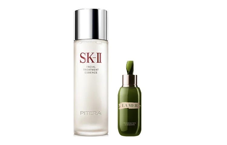 LA MER SK II Эссенция для лица + LAMER Концентрированная сыворотка, увлажняющий и питательный набор, LAMER Concentrate 15ml
