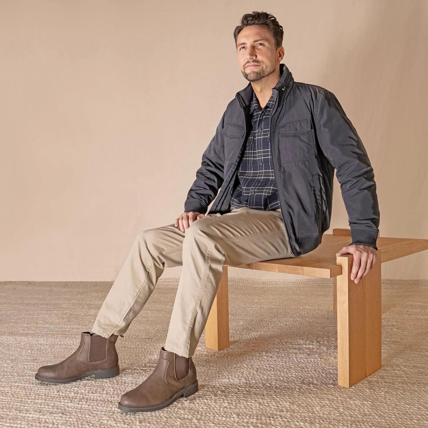 Классические мужские современные ботинки от Dockers Durham, черный — фото 2