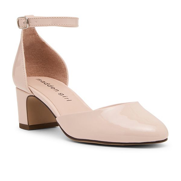 

Очаровательные туфли-лодочки на квадратном каблуке для девочек Madden Girl, Blush Patent