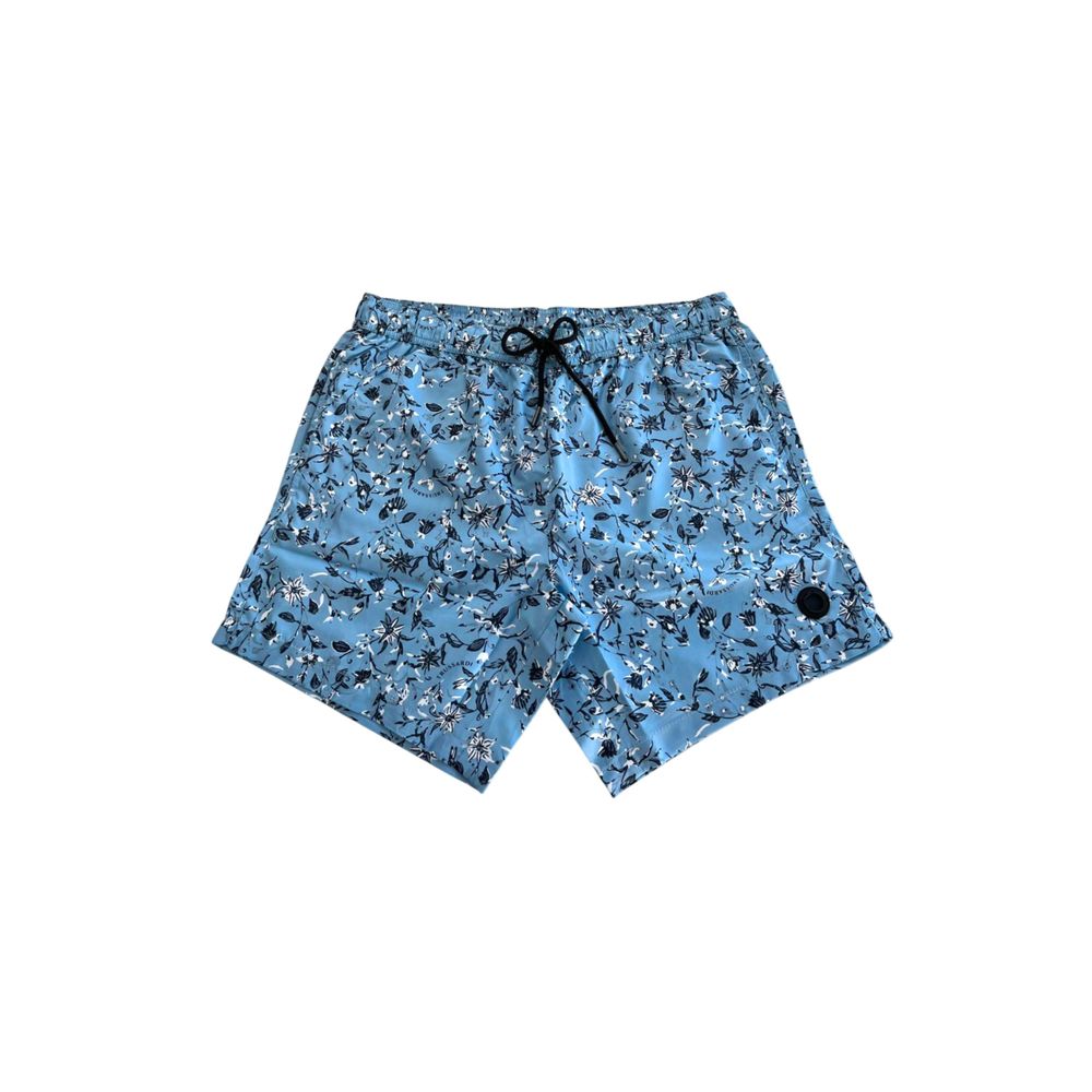 

Светло-голубые мужские шорты из полиэстера для плавания Trussardi Beachwear, Light Blue
