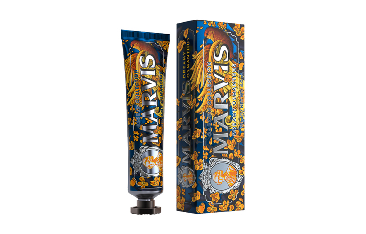 

Marvis Зубная паста Huayuan Golden Cinnamon On A Moonlit Night очищение, освежение, защита десен 75мл/75мл*2