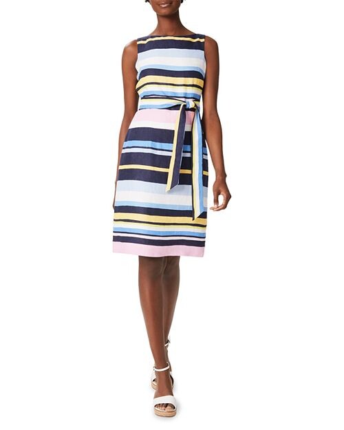 

Льняное платье Jaci в полоску HOBBS LONDON, цвет Multi