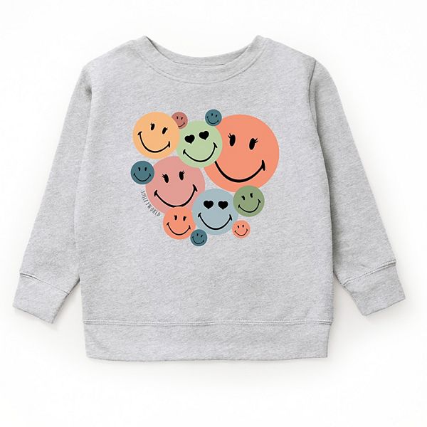 

Свитшот Smileyworld stacked smiles The Juniper Shop, Heather Grey
