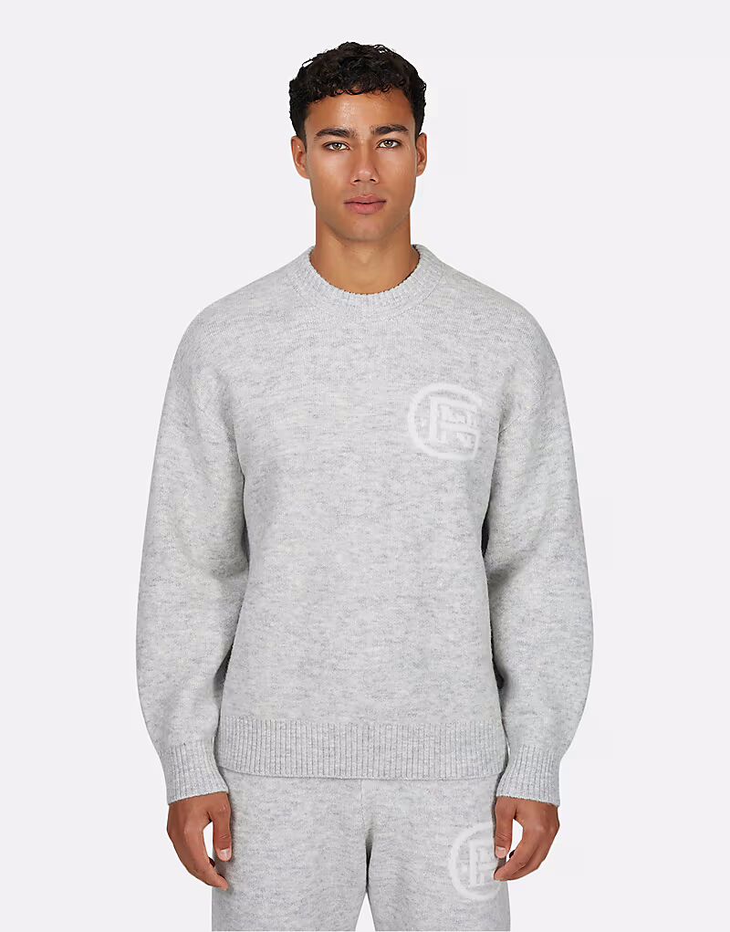 

Трикотажная толстовка с круглым вырезом серого цвета Good For Nothing