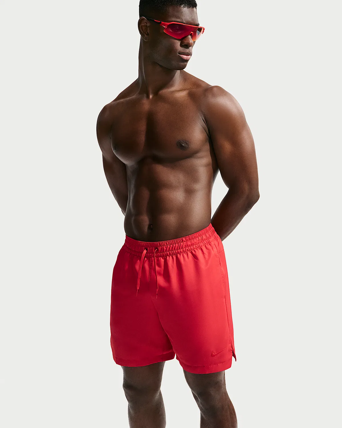Мужские плавки Nike Swim Fadeaway Essential 7" с полной подкладкой, University Red — фото 4