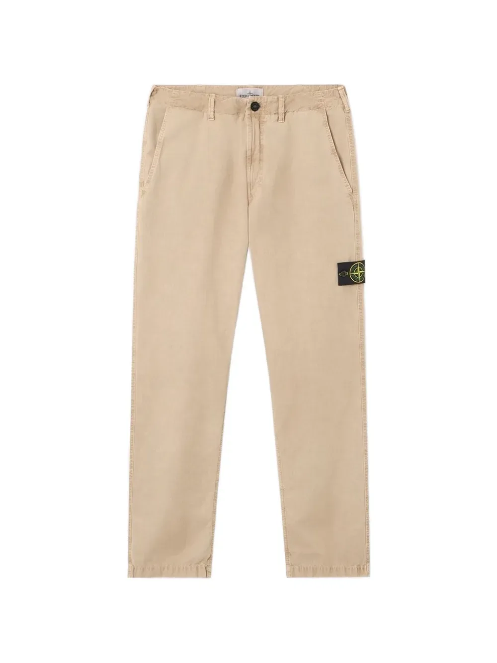 Брюки с нашивкой-компасом Stone Island, бежевый