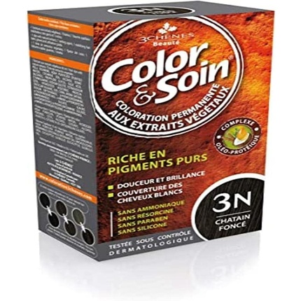 

Краска для волос Les 3 Chenes Color & Soin Permanent Color Care Dark Chestnut 3N