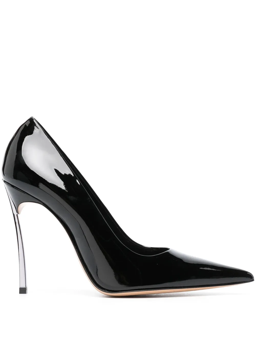 Туфли Superblade 100 с заостренным носком Casadei, черный
