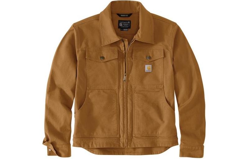 

Куртка утепленная Carhartt из коллекции Rugged Flex, устойчивая к холоду первого уровня, свободного кроя, унисекс, цвет коричневый Carhartt/коричневый