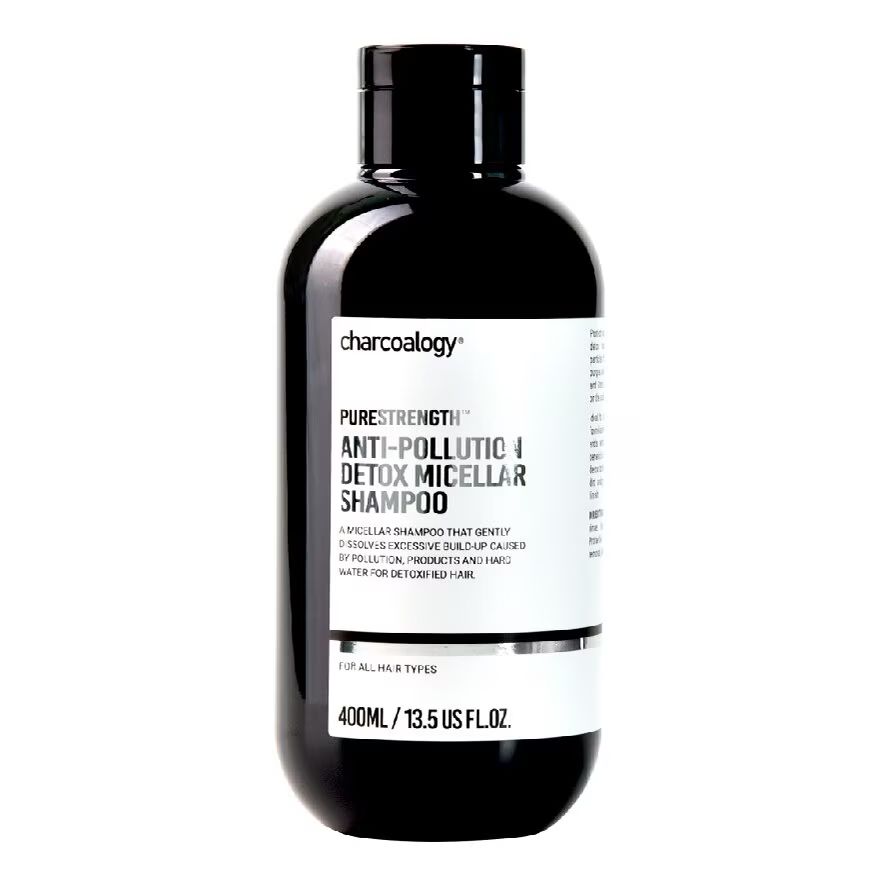 

Charcoalogy Мицеллярный шампунь Anti-Pollution Detox 400 мл, black