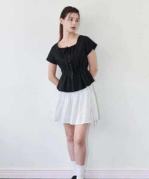 Женская юбка ALKI ALKA "Smocked Dot Skirt" — фото 3