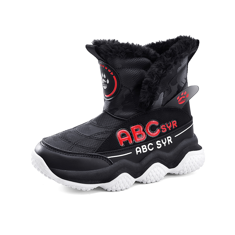 

Детские утепленные ботинки Kids TONYBEAR, черный/красный