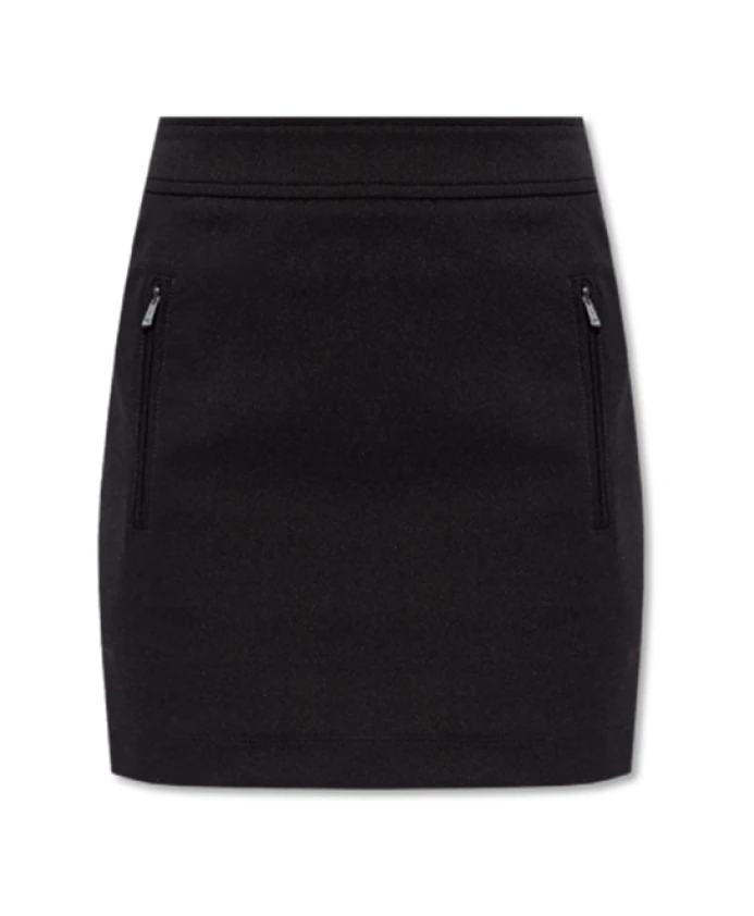

Короткая юбка "микрон" Max Mara, черный