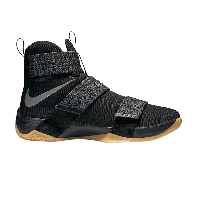 

Кроссовки Nike LeBron Soldier 10 SFG 'Black Gum', черный