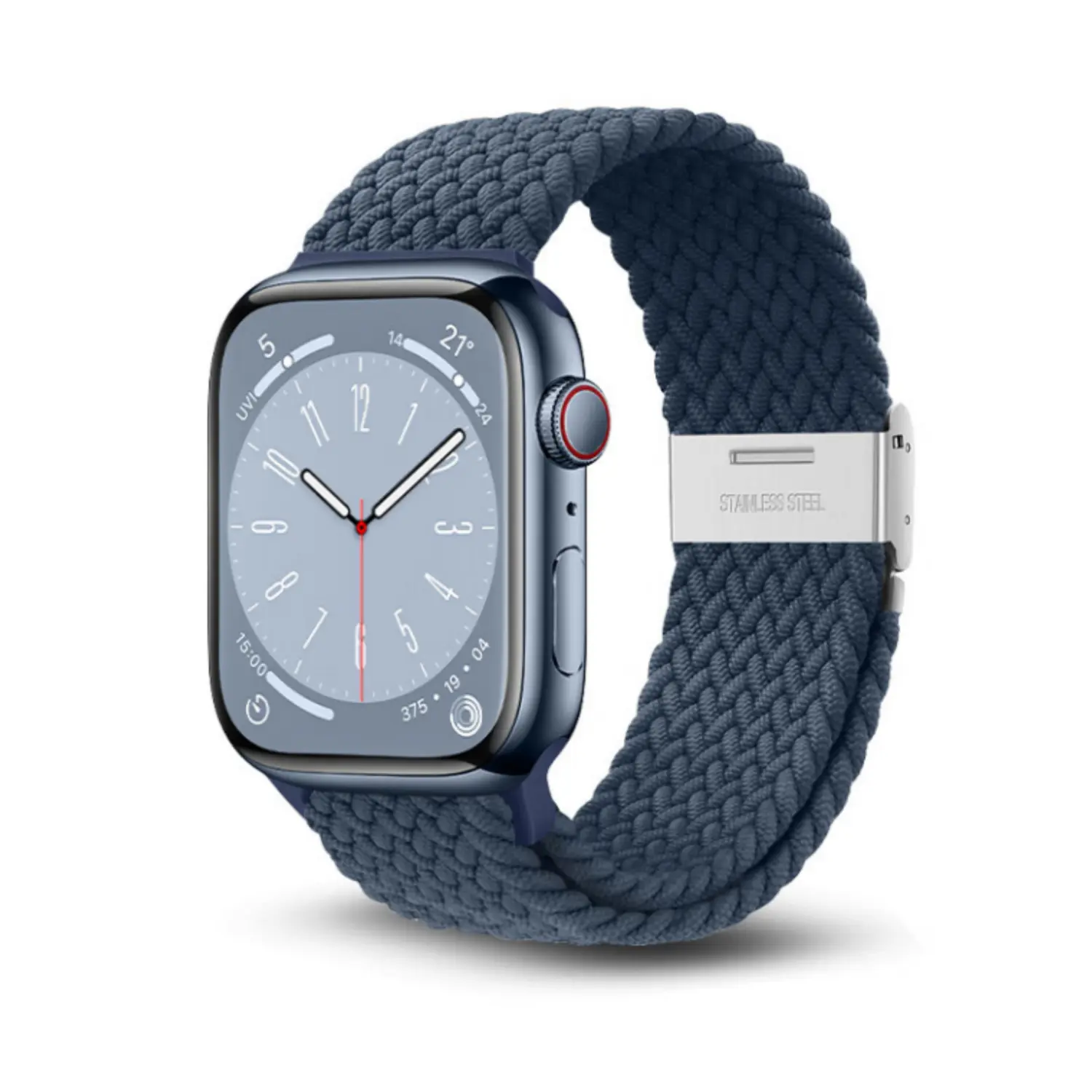 

Wepro Часы Strap Apple Compatibility Nylon Material 120mm~205mm, 【Upgraded weaving】Deep blue