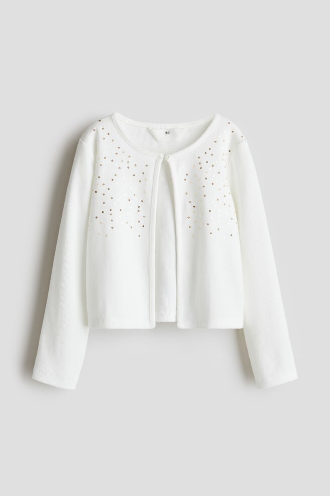 

Кардиган из джерси H&M, белый