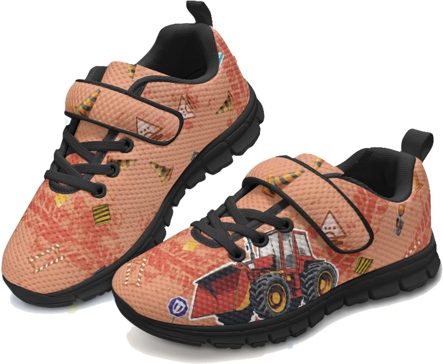 

Кроссовки-тракторы для мальчиков, беговые кроссовки с машинками, легкие спортивные теннисные кроссовки для маленьких детей Pointodoor, красный