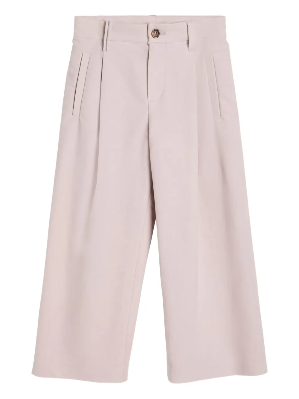 

Брюки со складками Brunello Cucinelli Kids, розовый