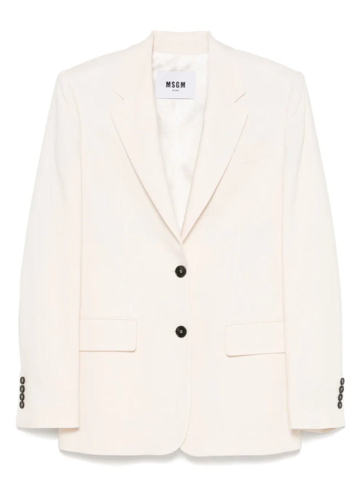 

Однобортный блейзер MSGM, белый
