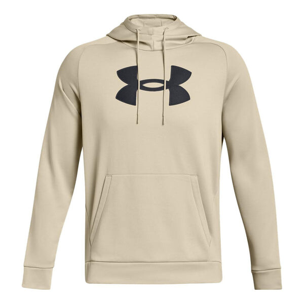

Толстовка fleece logo hoodie 'beige black' Under Armour, бежевый