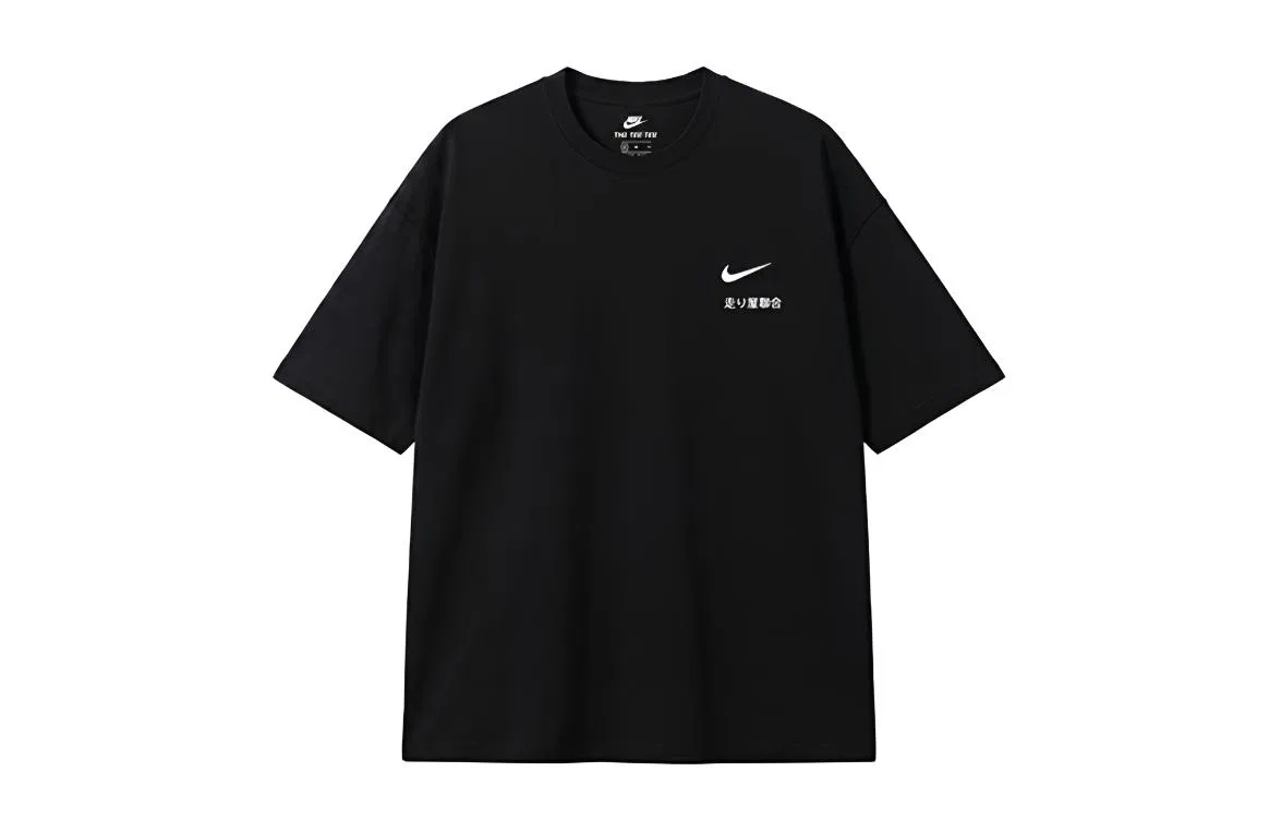 Футболка Nike Sportswear мужская черная с круглым вырезом — фото 3