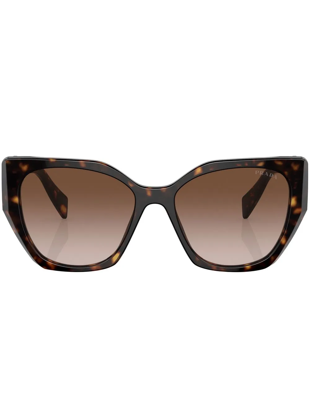 

Солнцезащитные очки черепаховой расцветки Prada Eyewear, зеленый