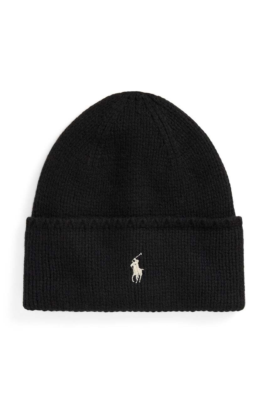 

Шерстяная кепка Polo Ralph Lauren, черный