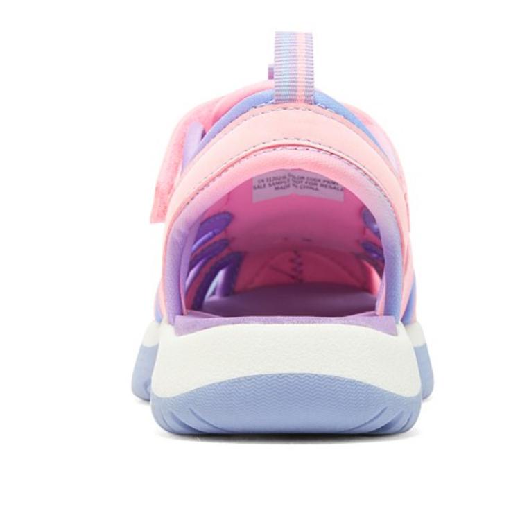 Skechers Kids Дышащие противоскользящие и износостойкие низкие детские сандалии pink multicolor для подростков — фото 4