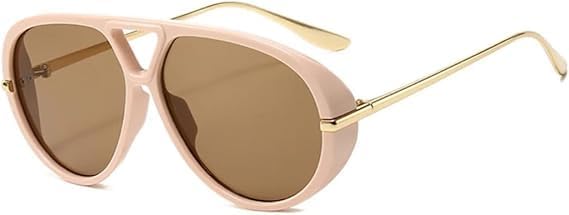 

Солнцезащитные очки для мужчин и женщин - защита UV400 - увеличенный размер с двойной перемычкой, конфетный цвет, для занятий спортом на открытом воздухе и вождения QWBSER, 13