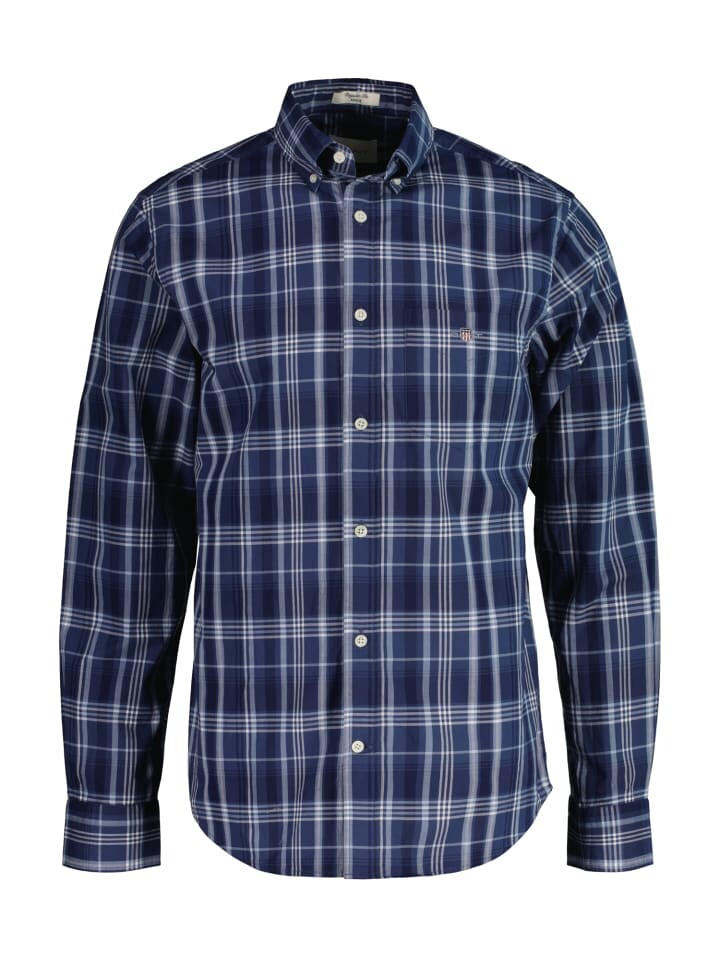 

Рубашка Gant, цвет dusty blue sea