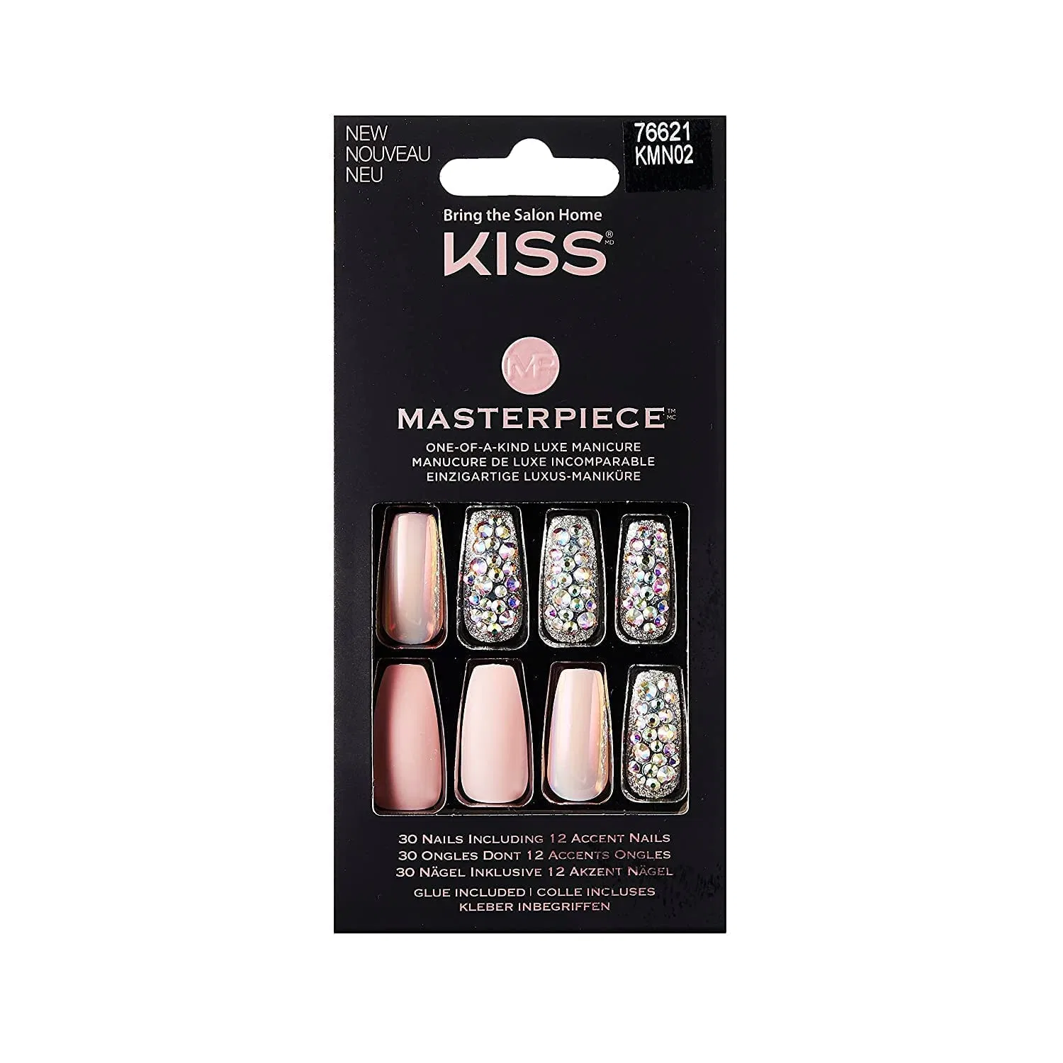 Набор накладных ногтей «Masterpiece One Of-A-Kind Luxe Mani KMN02 Everytime I Slay» от KISS Kiss