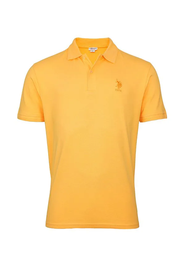 Рубашка-Поло с коротким рукавом и рисунком «аксель» U.S. Polo Assn., Orange — фото 4