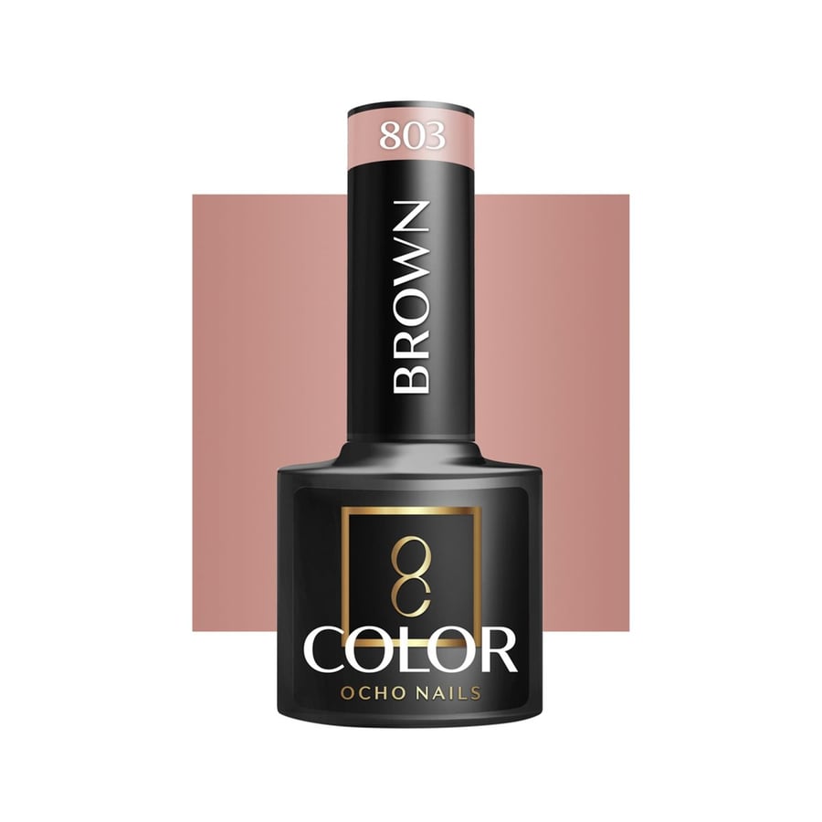 

OCHO NAILS Гибридный лак для ногтей коричневый 803 -5 г Active Shop