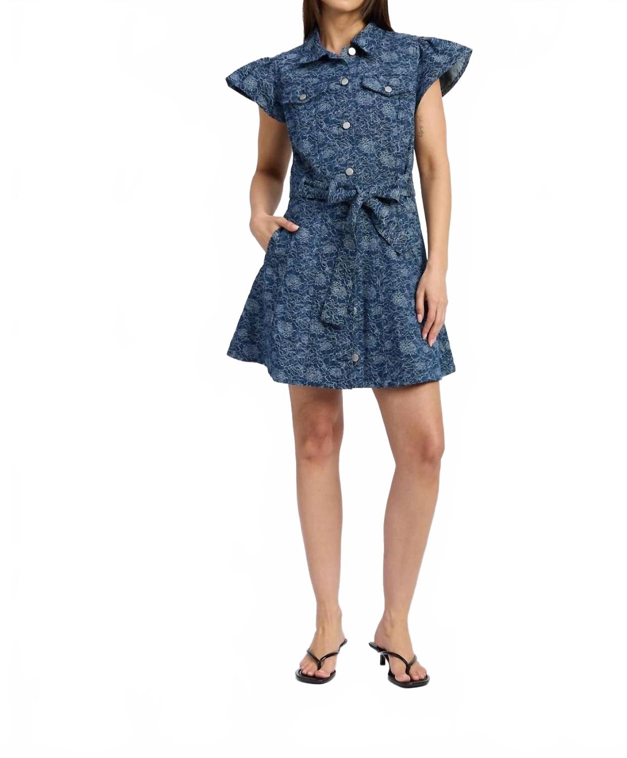 

Элиана Мини-платье в индиго En Saison