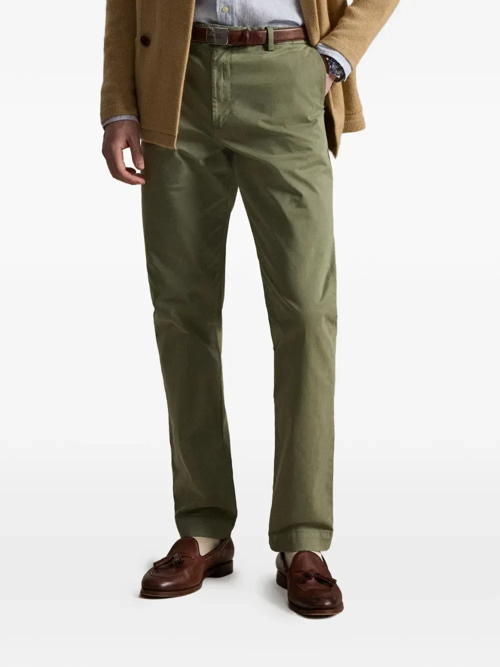 Брюки чинос Jarrett Slim Fit POLO RALPH LAUREN, зеленый — фото 3