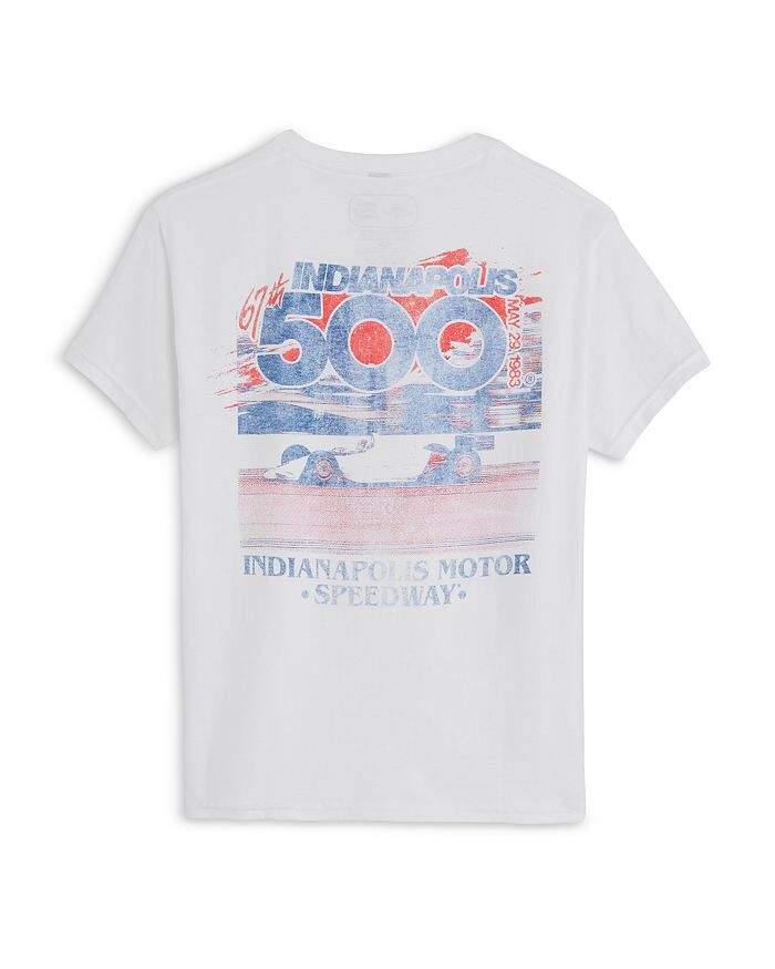 

Футболка Philcos Indy 500 для мальчиков 1983 года – Big Kid, белый