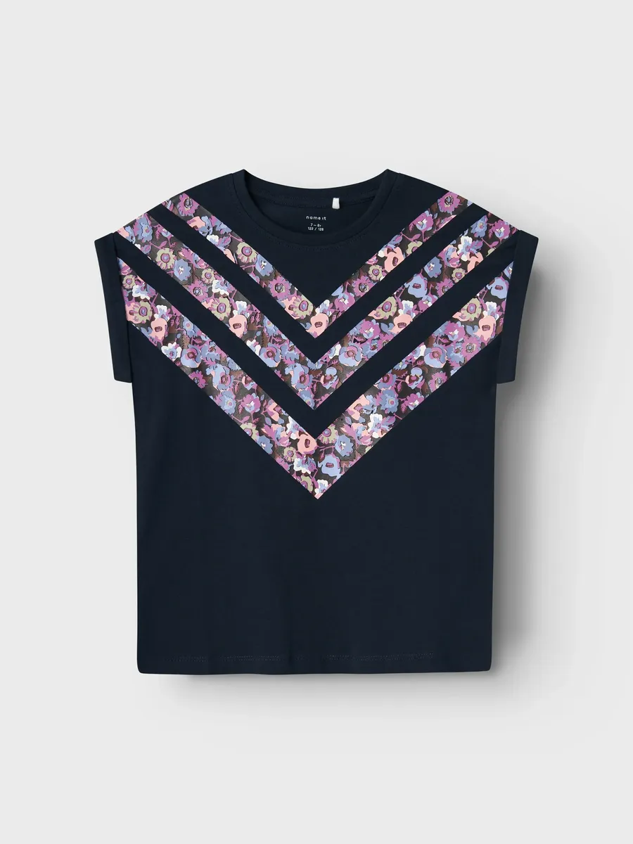 

Футболка Name It "NKFTINDA CAPSL TOP NOOS PS", цвет Dark Sapphire