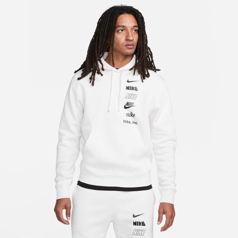 

Мужская клубная флисовая толстовка Nike, экрю