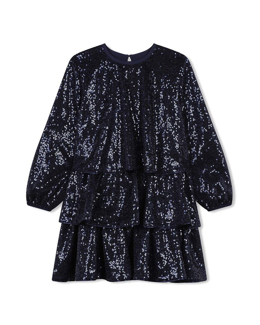 

Платье Billieblush с пайетками и сборками, синий