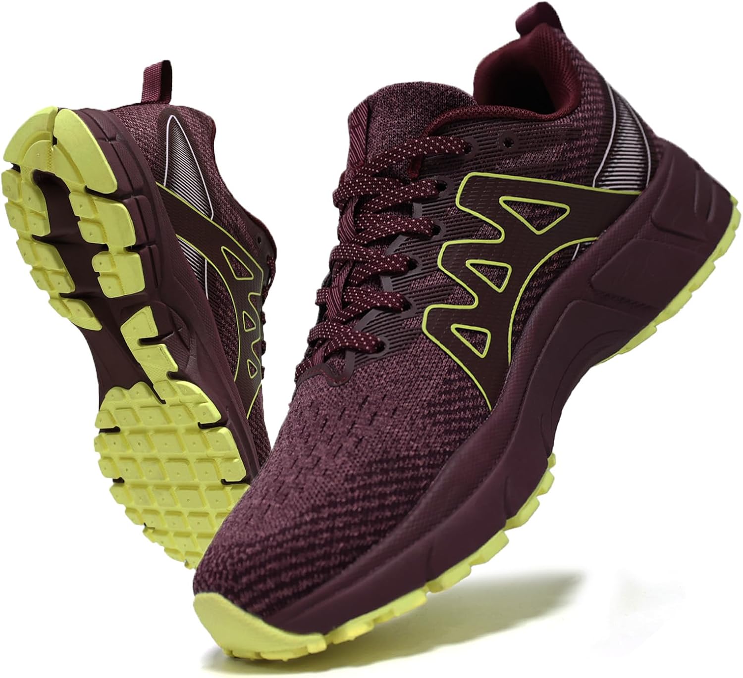 

Мужские модные кроссовки Sadmon для трейлраннинга, противоскользящие, с амортизацией, для активного отдыха и тренировок на открытом воздухе, желтый