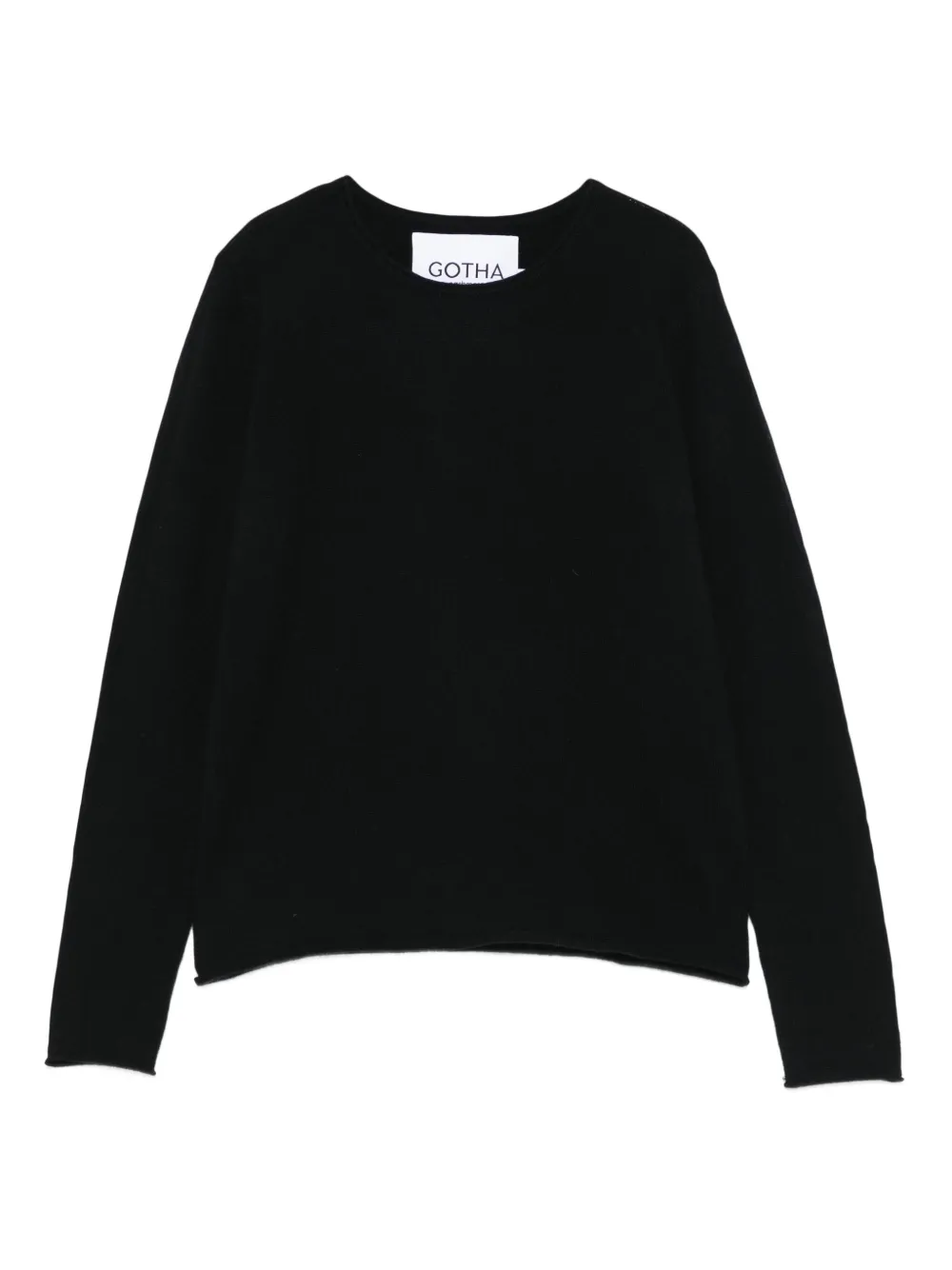 

Джемпер с круглым вырезом и длинными рукавами Gotha, черный