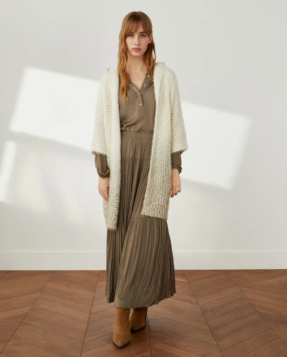 

Женская трикотажная куртка с капюшоном Southern Cotton, флуоресцентный зеленый