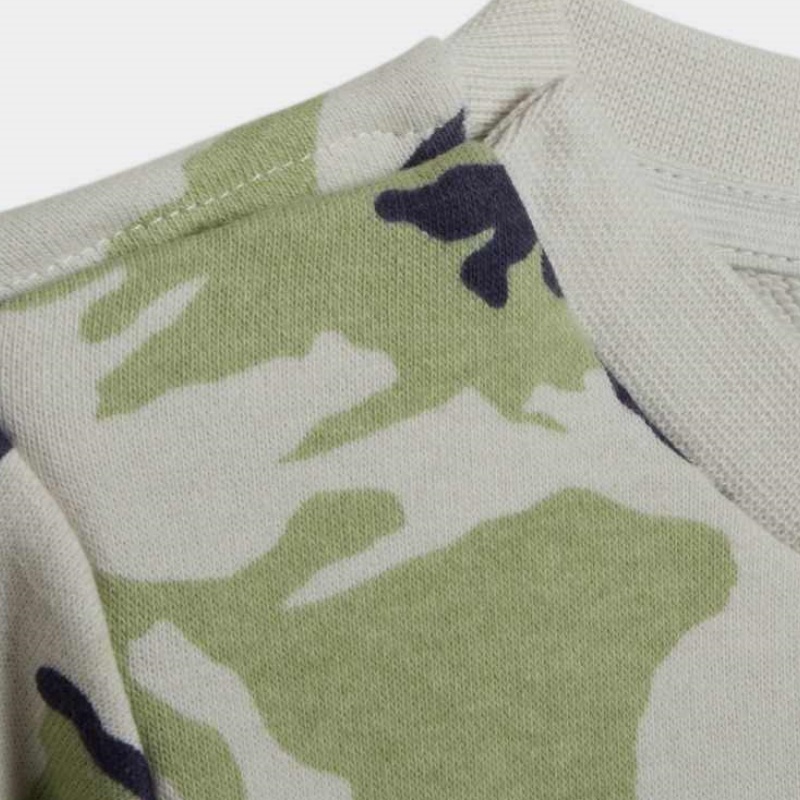 Спортивный комплект Casual Track Gray/Acid Green/Dark Gray Navy Blue/White Kids' Adidas Originals, темно-синий — фото 4