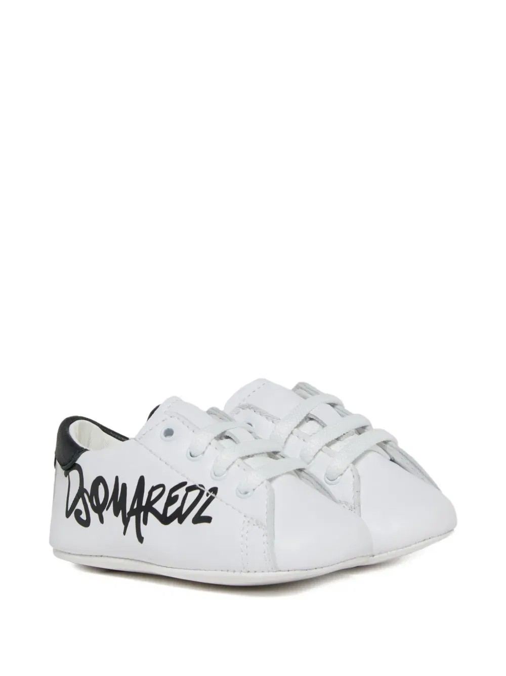 Кожаные кроссовки с логотипом Dsquared2 Kids, белый