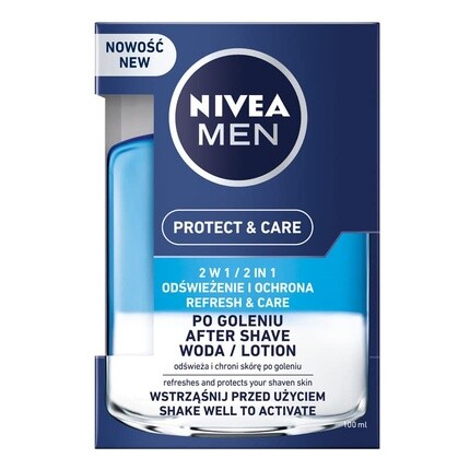 

Средство после бритья 2 в 1 для мужчин Protect & Care 100 мл, Nivea