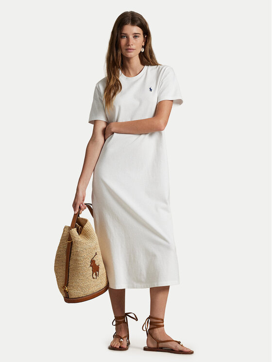

Платье на каждый день прямого покроя 211971066002 Polo Ralph Lauren, белый