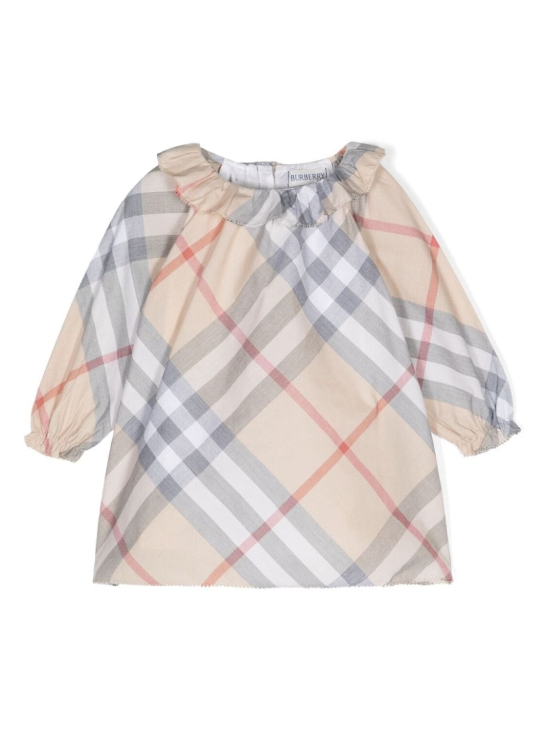

Burberry Kids комплект из платья и блумеров, нейтральный цвет