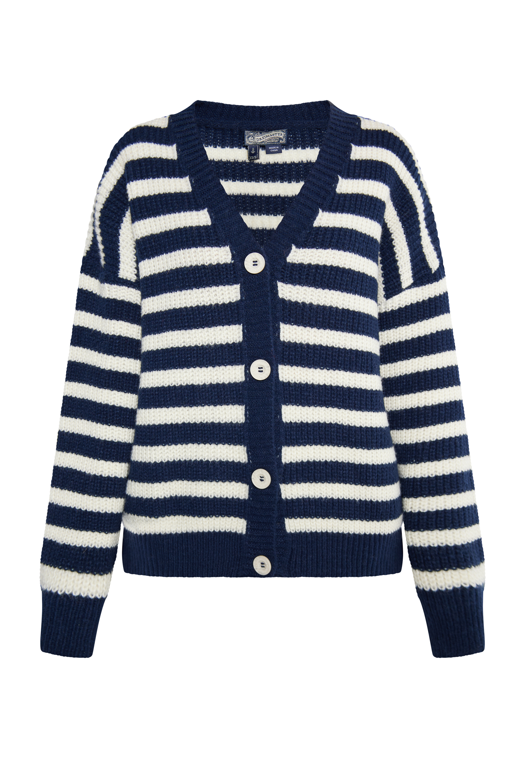 

Толстовка DreiMaster Strickjacke, цвет Wollweiss Marine