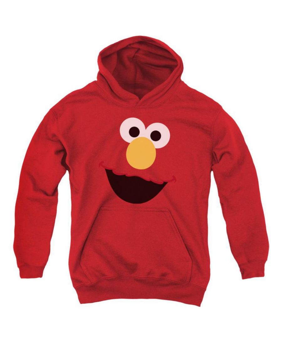 

Детская толстовка с капюшоном в виде лица Элмо для мальчиков Sesame Street, Red