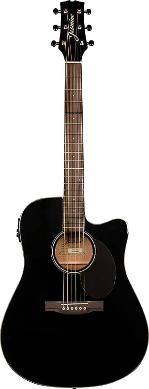 

Акустическая гитара Jasmine J-Series Acoustic Electric Guitar w/ Case - Black - JD39CE-BLK